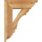 Ekena Millwork Olympic Traditional Rough Sawn Bracket w/ Offset Brace, Western Red Cedar, 6"W x 16"D x 20"H BKT0604X16X20OLY01RWR - alternate 2